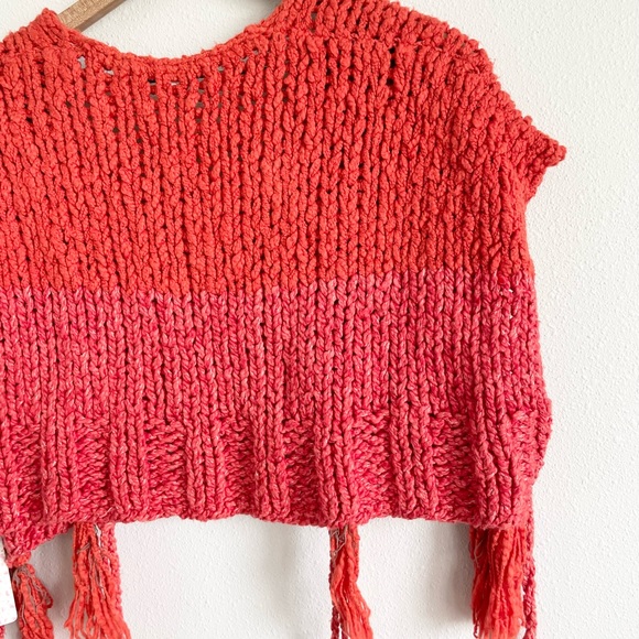 NWT Free People Tassels Away Shrug Vest Size Small - Picture 9 of 12